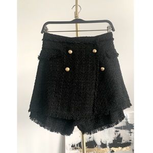 Zara tweed skirt/skort